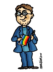 Caricatura di Gubi fatta da Mauro Biani