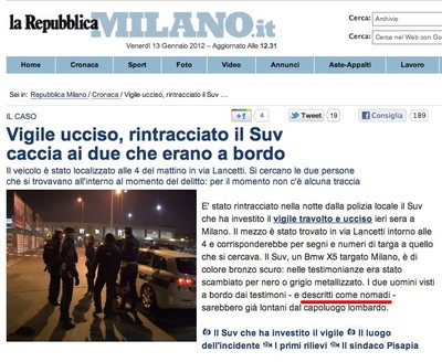 Articolo di Repubblica - corretto - 13 gennaio 2012