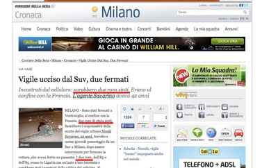 Articolo Corriere della sera 13 gennaio 2012